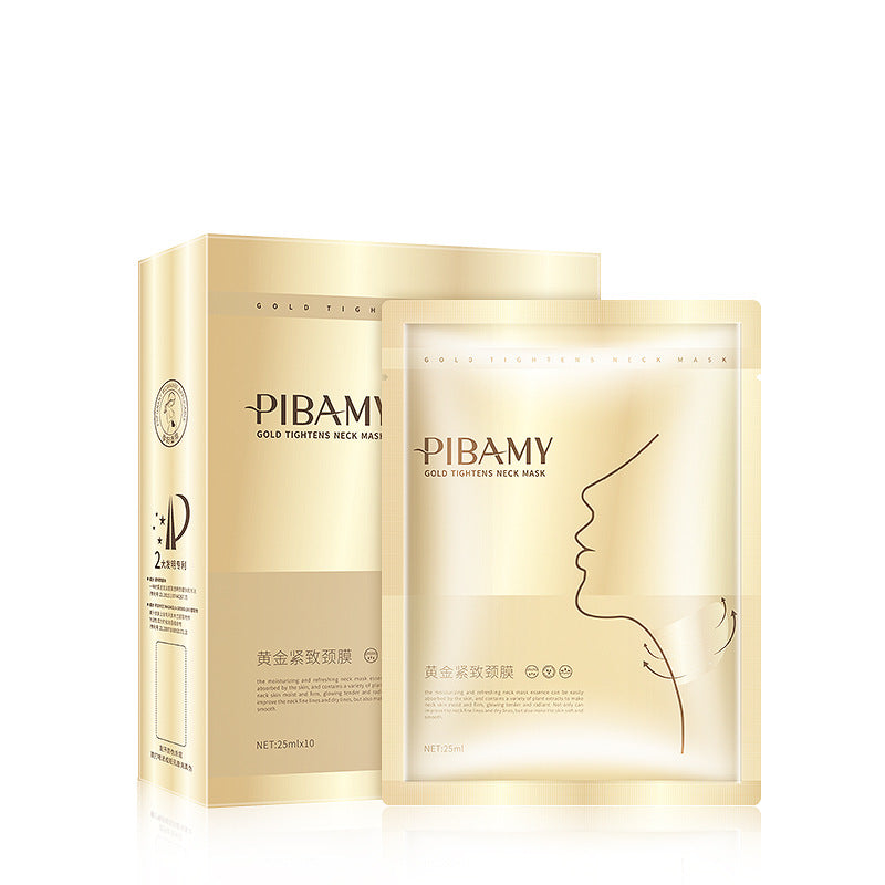 Gold Tightening Neck Mask with Vibration