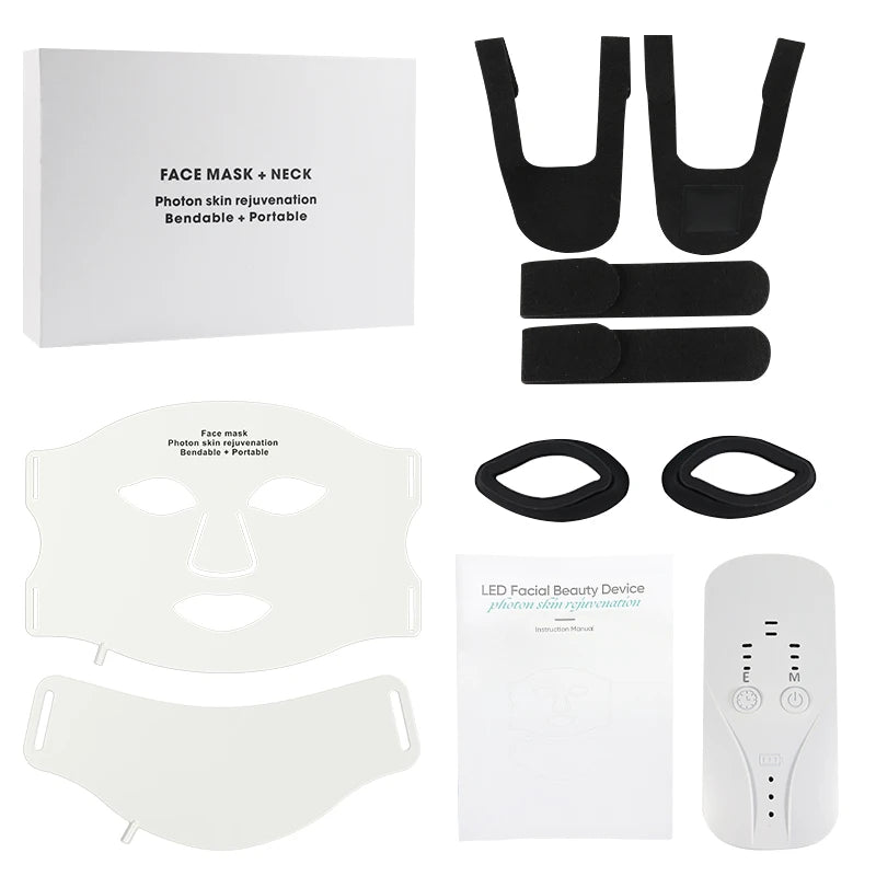 7-Farben LED Gesichts- und Hals-Therapie-Maske
