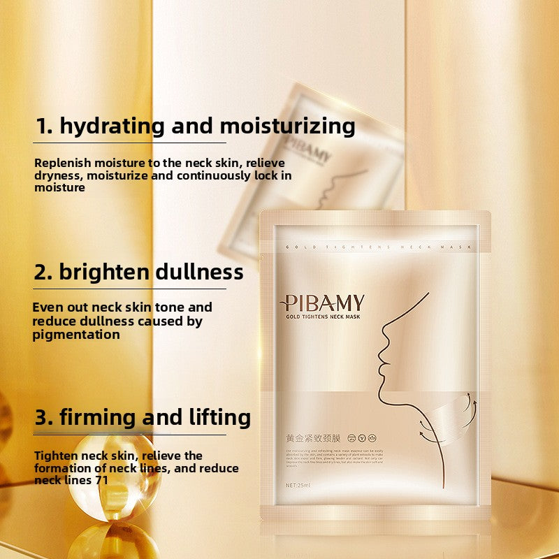 Gold Tightening Neck Mask with Vibration